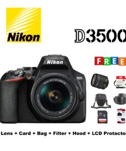 Nikon D3500 Kit lens + Card + Bag + Hood + Protector + Filter