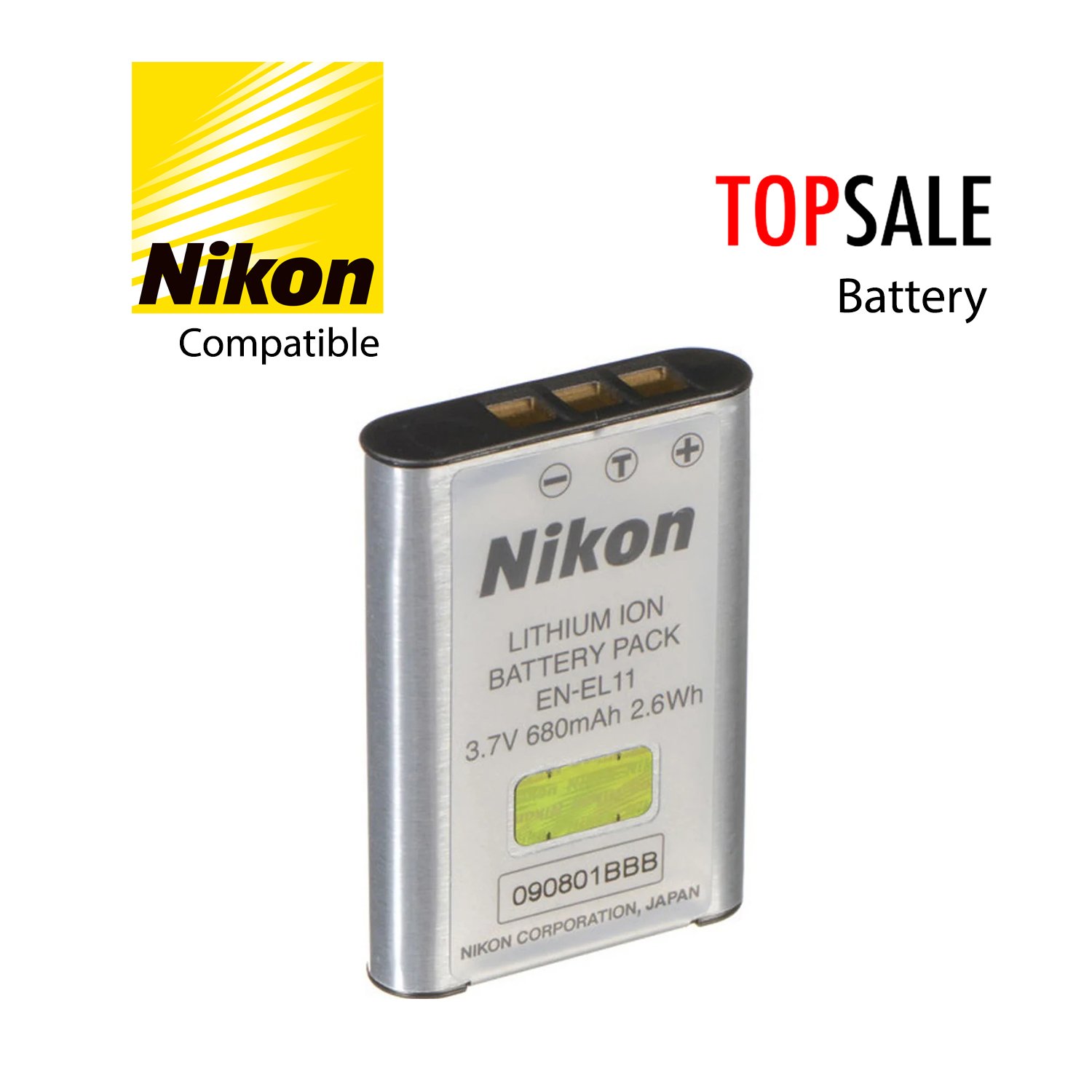 Batteria CellePhone EN-EL11 Per Nikon Coolpix S550 E Olympus FE-370 &ndash; 680mAh