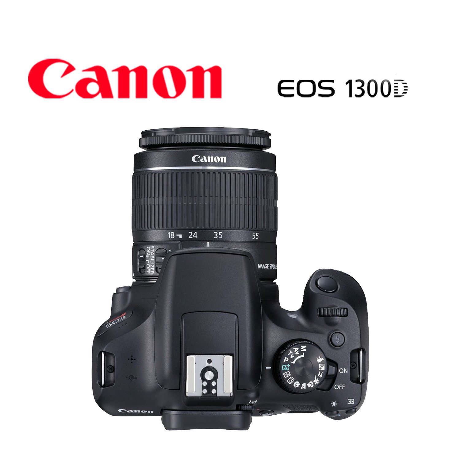 Canon EOS 1300D - Kit EF-S 18-55mm + 75-300mm - Appareil photo Reflex - Rue du Commerce