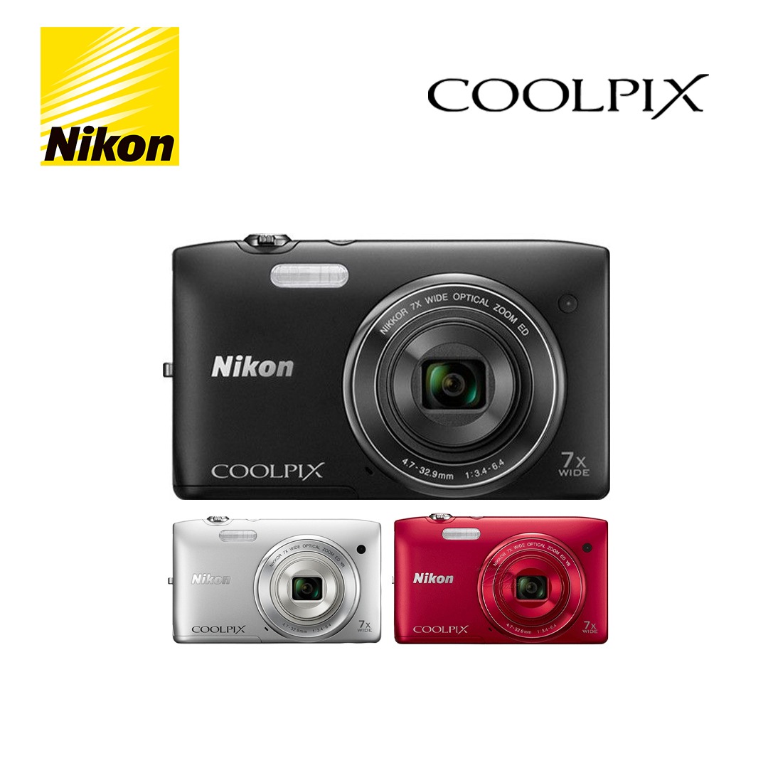 Nikon S3400 Coolpix Digital Camera - Mega City