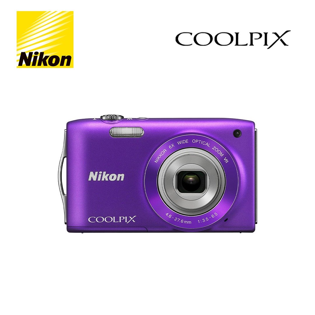 Nikon COOLPIX S3300 パープル Nikon Coolpix S3300 Digital Compact – Retro Camera Shop