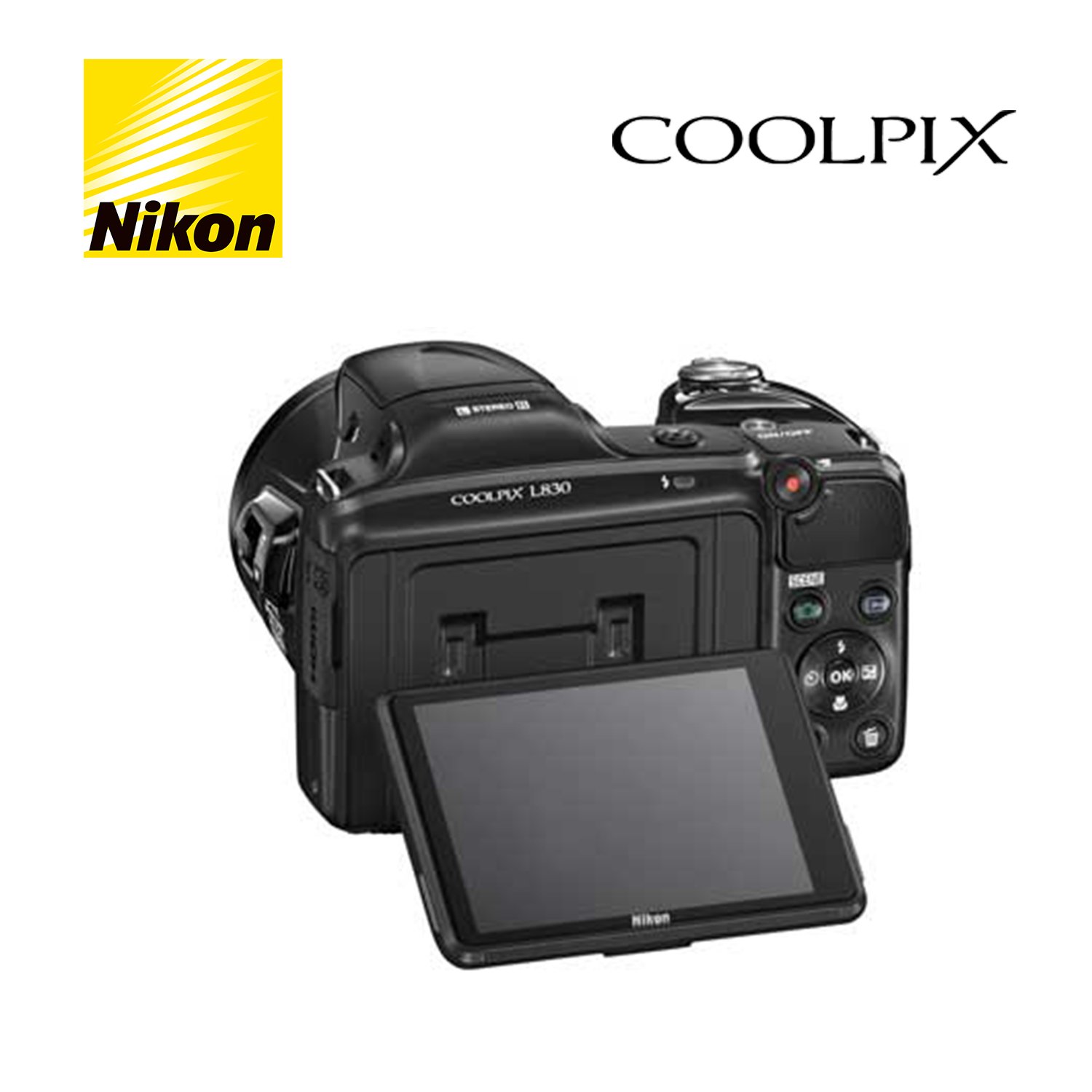 Nikon Coolpix L820 Fotocamera Digitale, 16 Megapixel, Display 3 Pollici Nikon Coolpix L820 Fotocamera Digitale, 16 Megapixel, Display 3 Pollici
