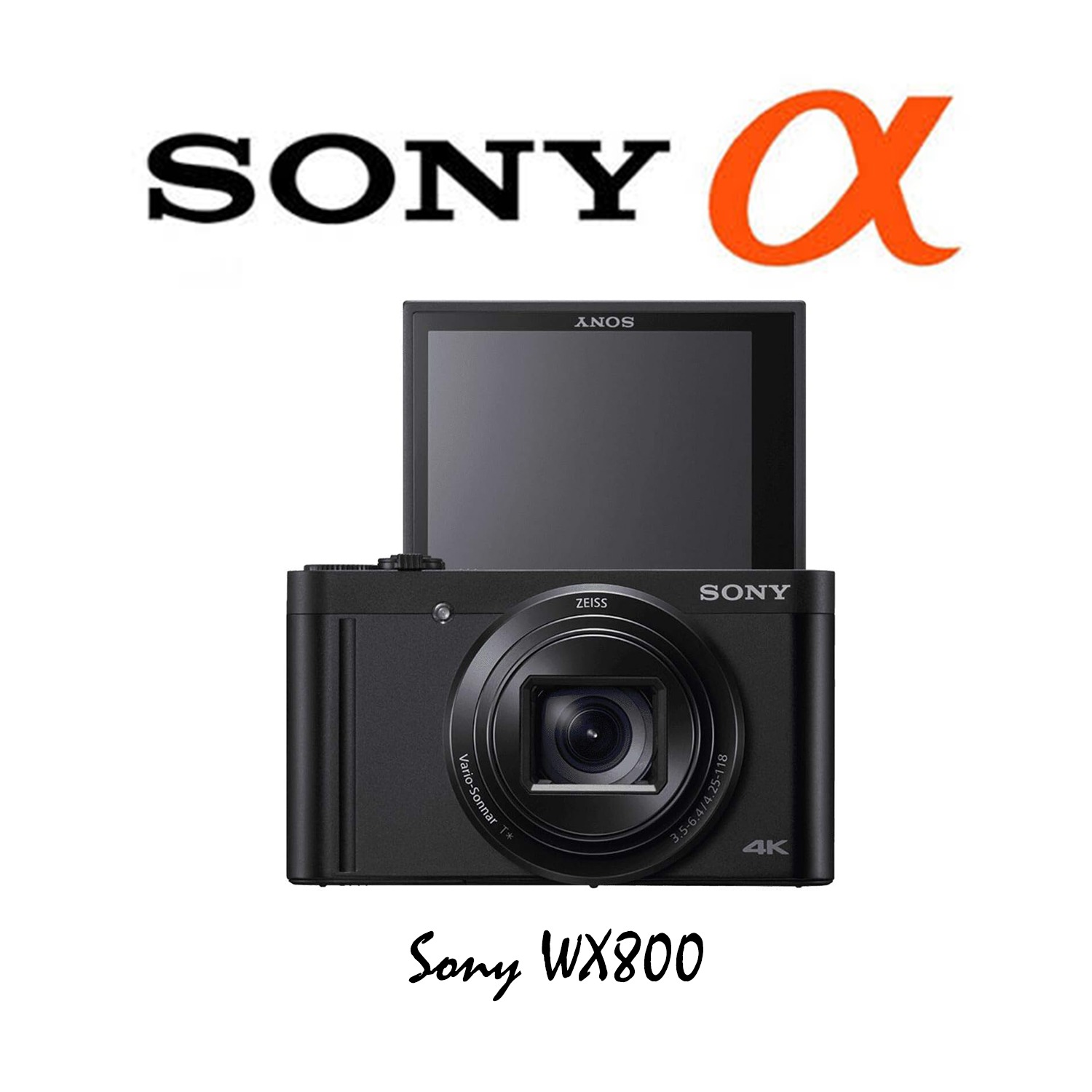 Sony WX800 Compact High Zoom Camera with 4K Recording - Mega City