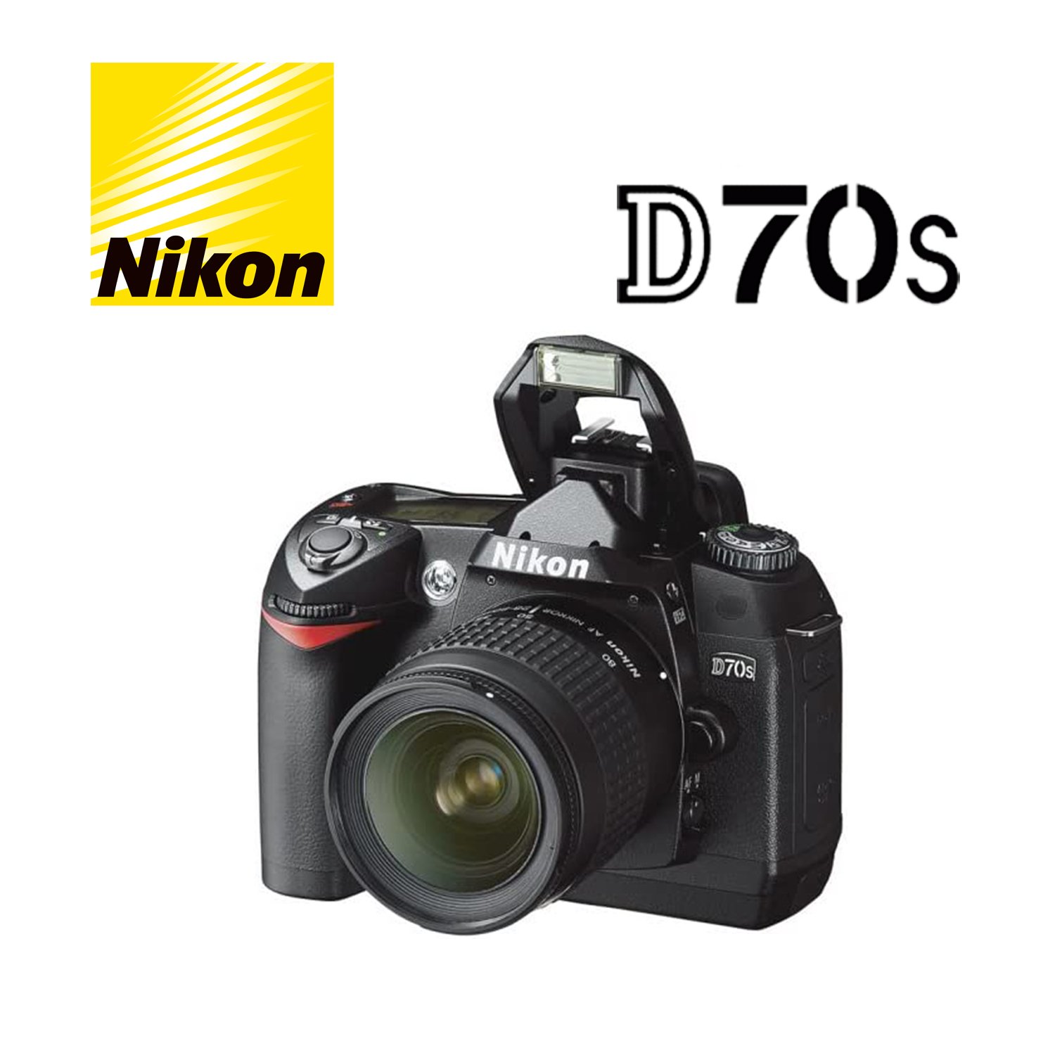 Nikon D70s Kit Lens + Zoom Lens + Card + Bag - Mega City