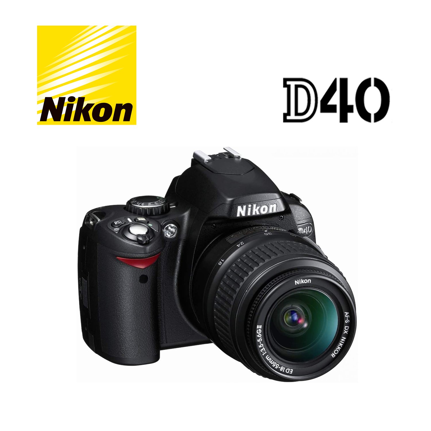 Nikon D40 ED DX AF-S 18-55mm Nikkor Digital II Camera f⁄3.5-5.6G +