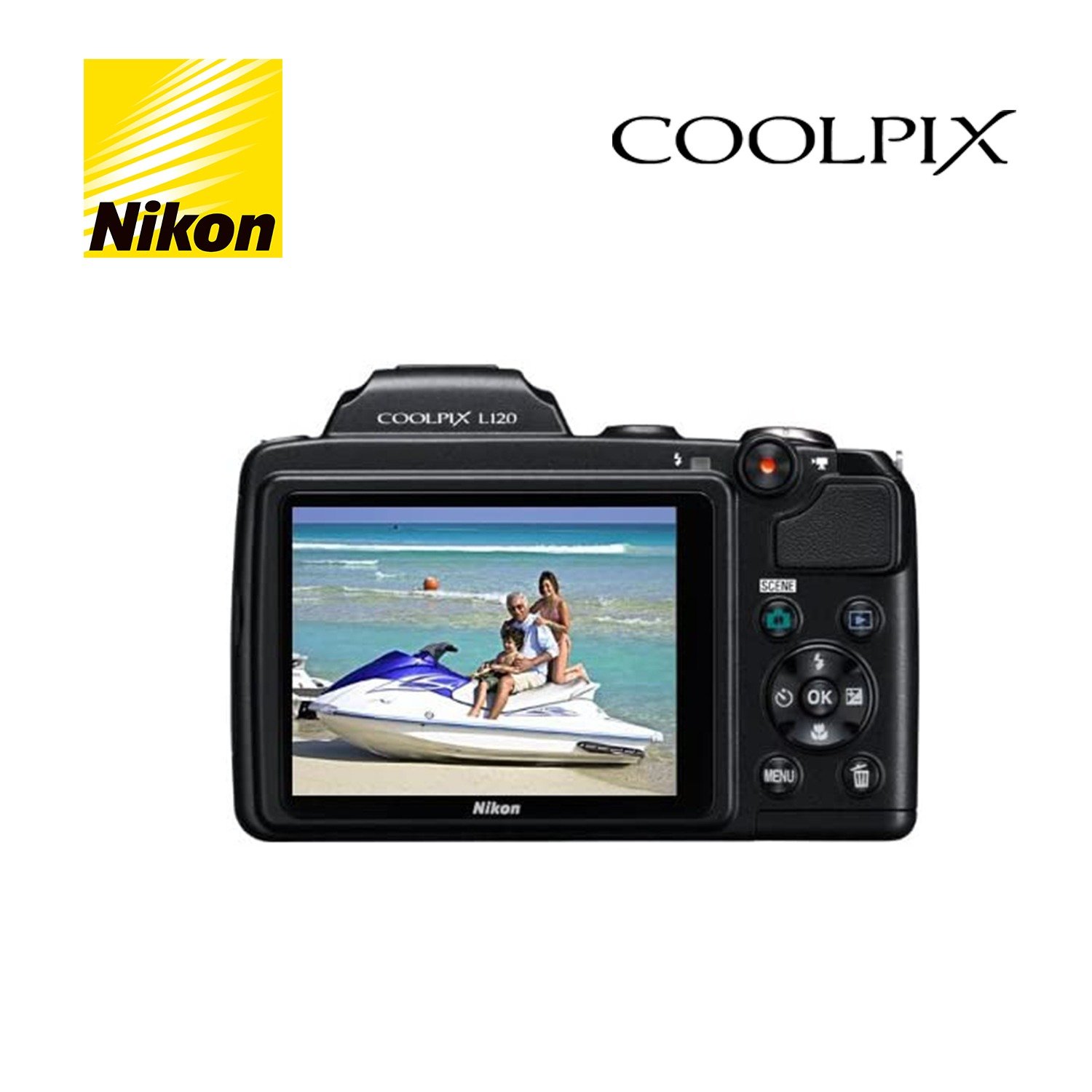 Nikon Coolpix L120 – Appareil Photo Bridge Zoom, Fonctionnel (occasion, état Correct)