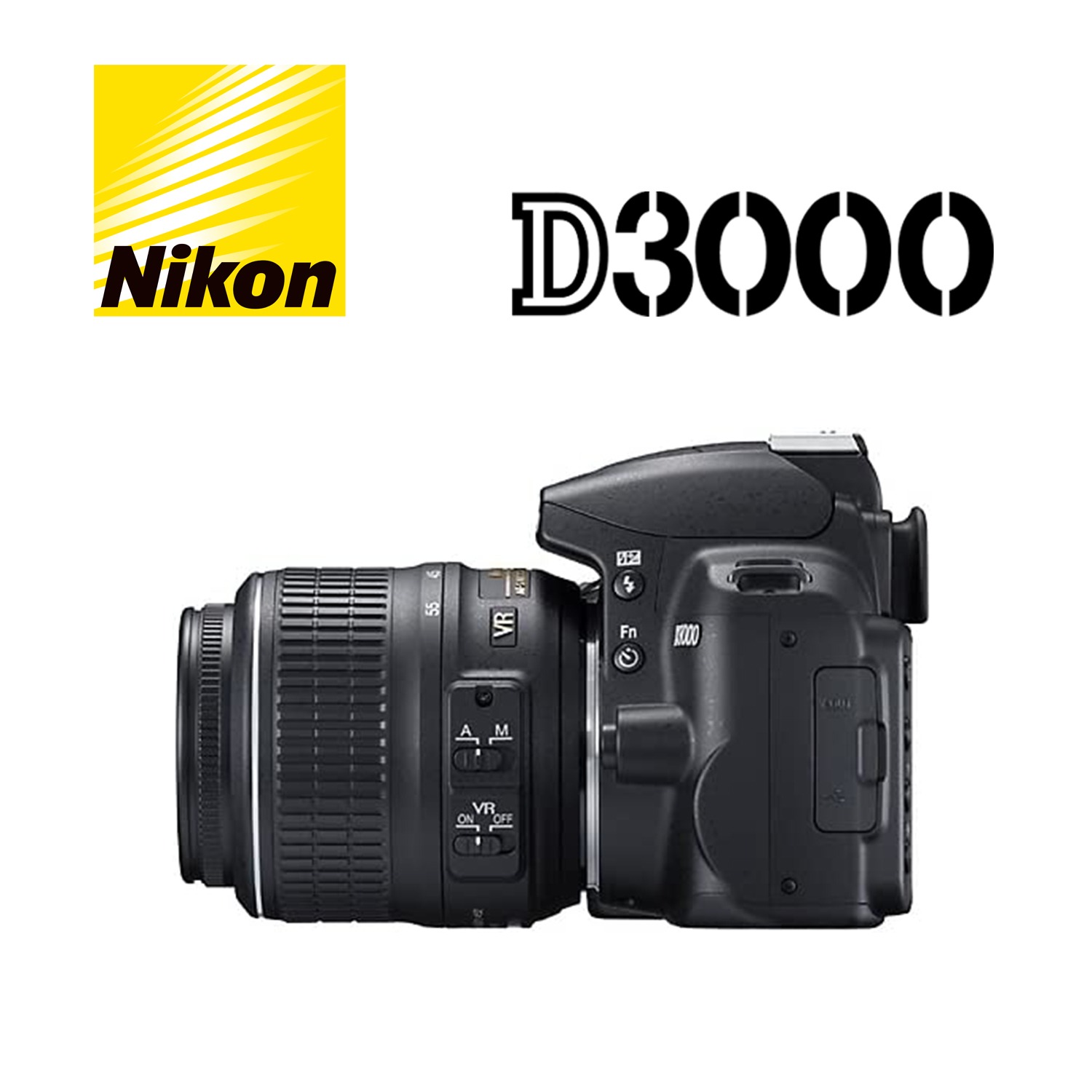 Nikon D3000 With Kit Lens