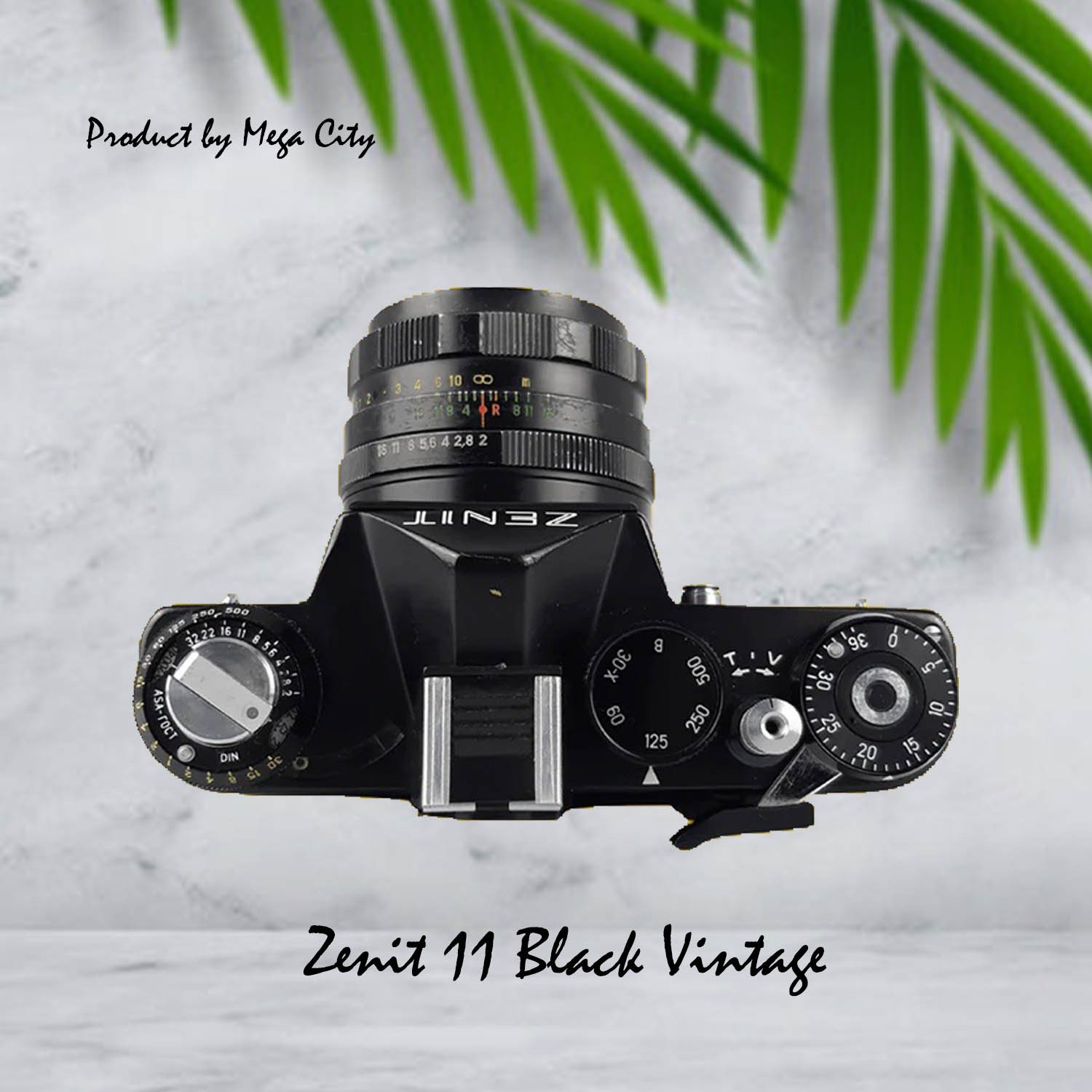 Zenit 11 Black Vintage Metal 35mm SLR Film Camera with Prime Lens